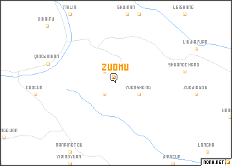 map of Zuomu