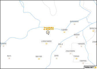 map of Zuoni