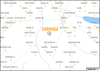 map of Zuorugu