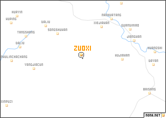 map of Zuoxi