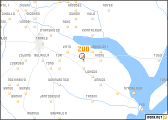 map of Zuo