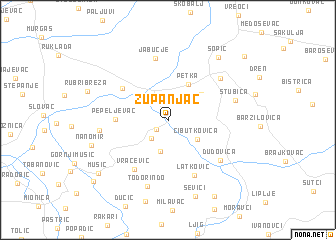 map of Županjac