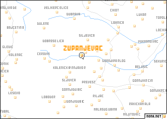 map of Županjevac