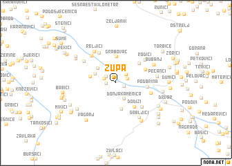 map of Župa