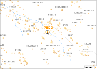 map of Župa