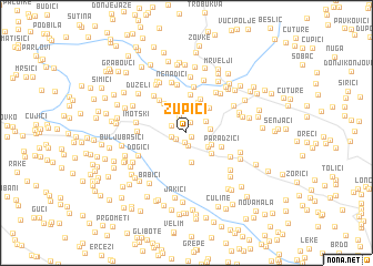 map of Župići