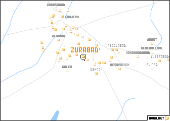 map of Zūrābād