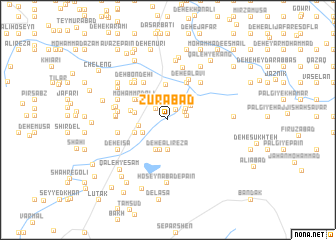 map of Zūrābād