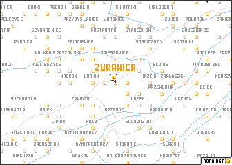 map of Żurawica