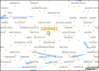 map of Żurawiec