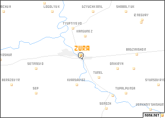 map of Zura