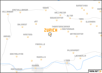 map of Zurich