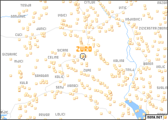 map of Žuro