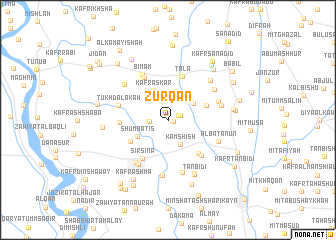 map of Zurqān