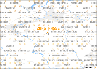 map of Zurstraße