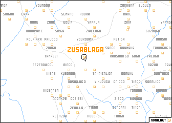 map of Zusablaga