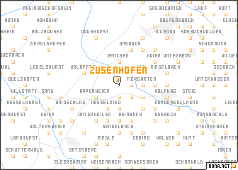 map of Zusenhofen