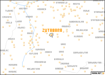 map of Žuta Bara