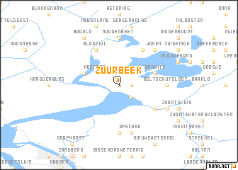 map of Zuurbeek