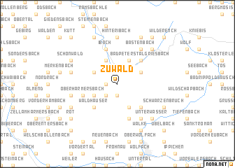 map of Zuwald