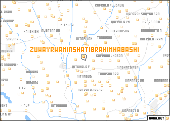 map of Zuwayr wa Minshāt Ibrāhīm Ḩabashī