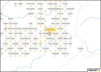 map of Zuwel