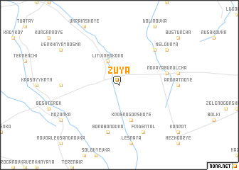 map of Zuya