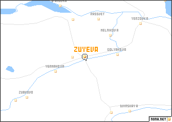 map of Zuyeva