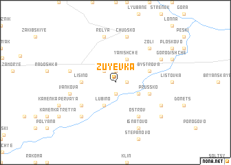 map of Zuyevka