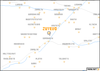 map of Zuyevo