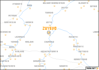 map of Zuyevo