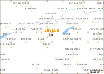 map of Zuyevo