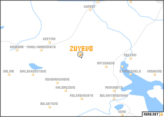 map of Zuyevo