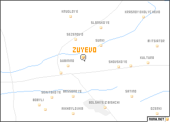 map of Zuyevo