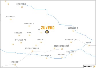 map of Zuyevo