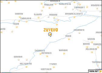 map of Zuyevo