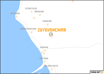 map of Zuyevshchina