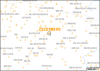 map of Žužemberk