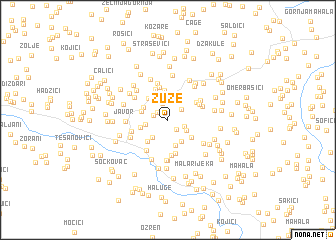 map of Žuže