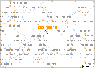 map of Zuziaurre