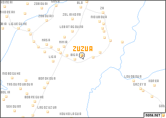 map of Zuzua