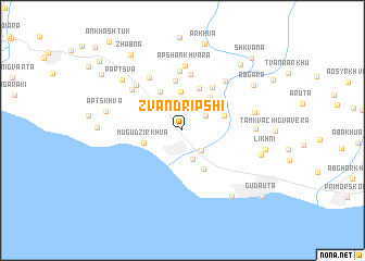 map of Zvandripʼshi