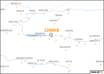 map of Zvanka