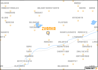 map of Zvanka