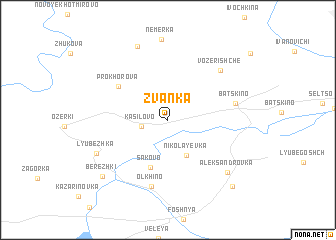 map of Zvanka