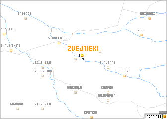 map of Zvejnieki