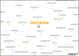 map of Zvenyachka