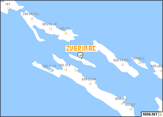 map of Zverinac