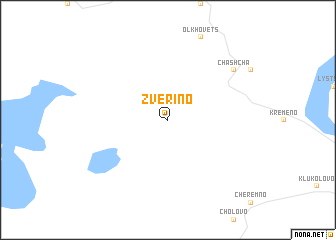 map of Zverino