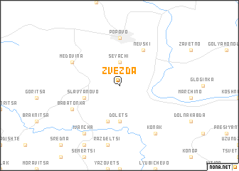 map of Zvezda